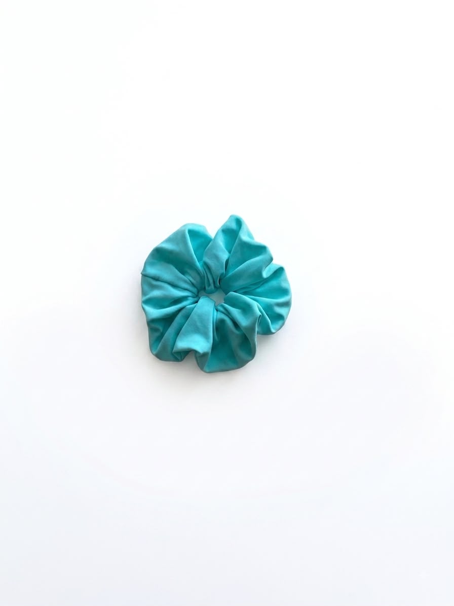 Scrunchie verde água 