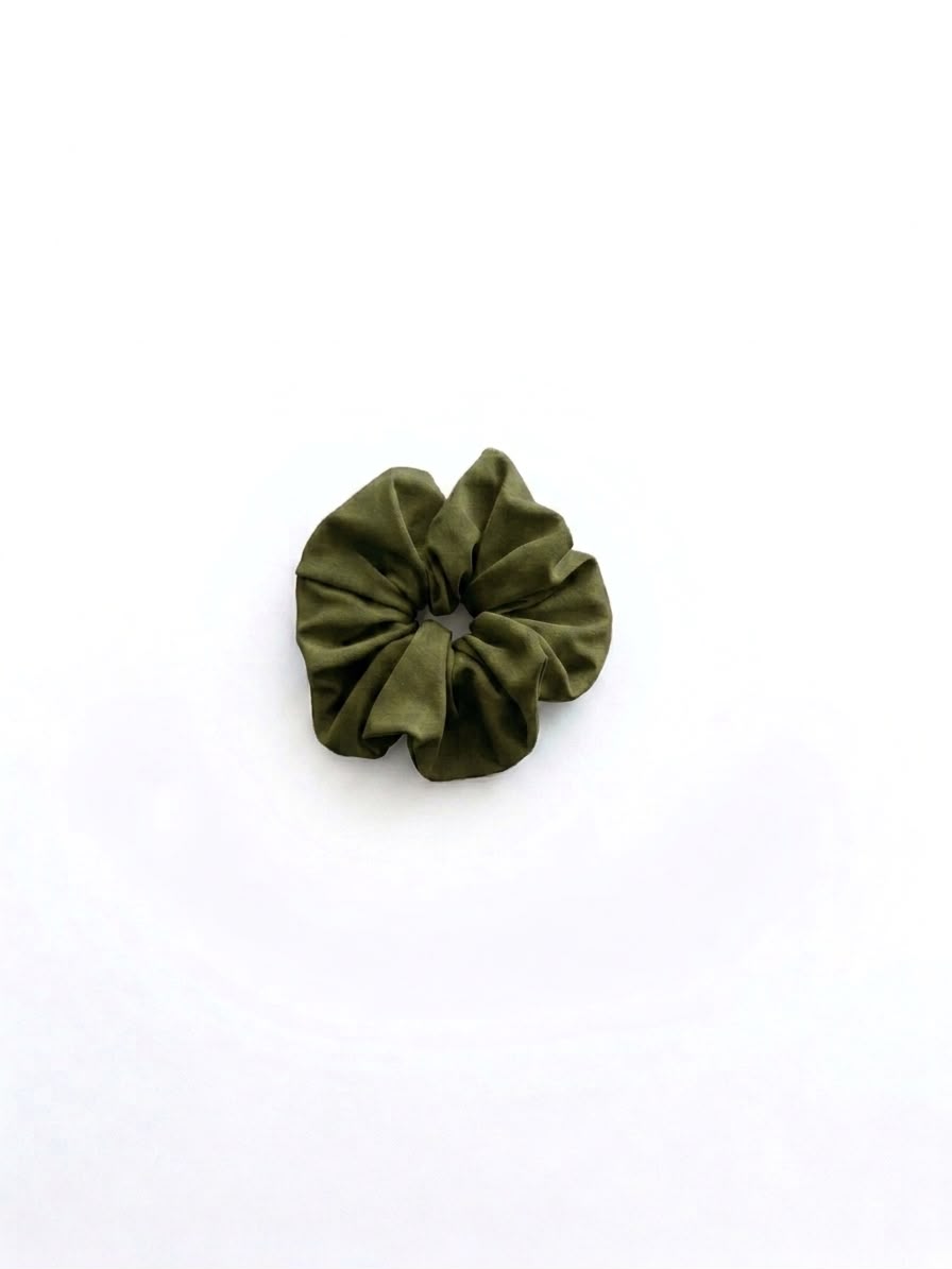 Scrunchie verde oliva