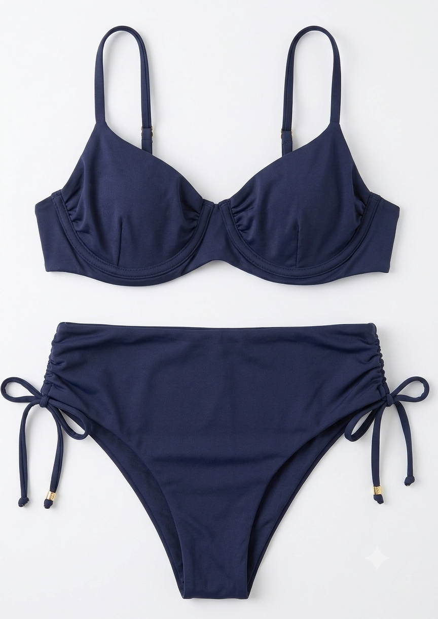 Top biquíni e calcinha biquíni sunkini Capri